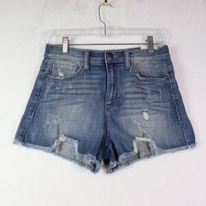 SNEAK PEEK Denim Shorts Distressed High Rise, Size S‎